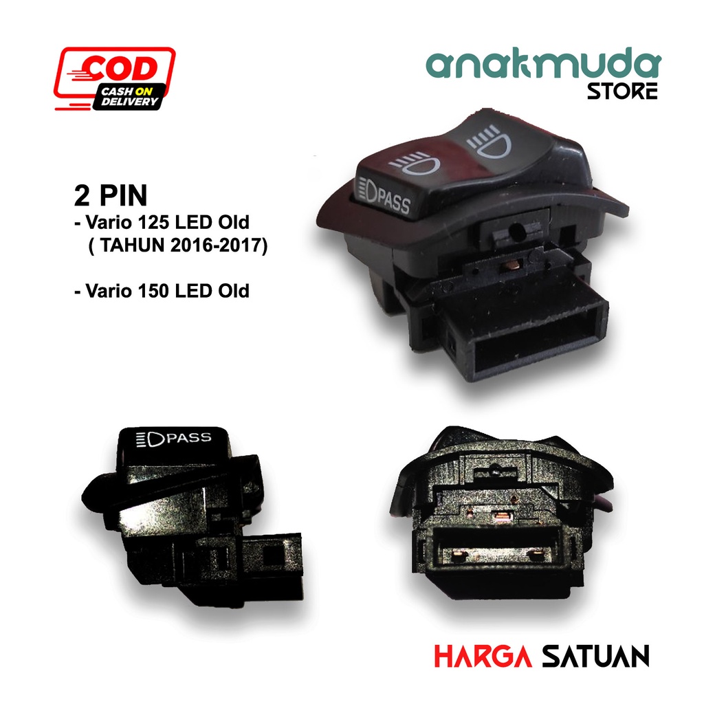 Jual (SZ02) Tombol Saklar Dim Pass Beam Dimmer Socket Untuk Motor Honda ...
