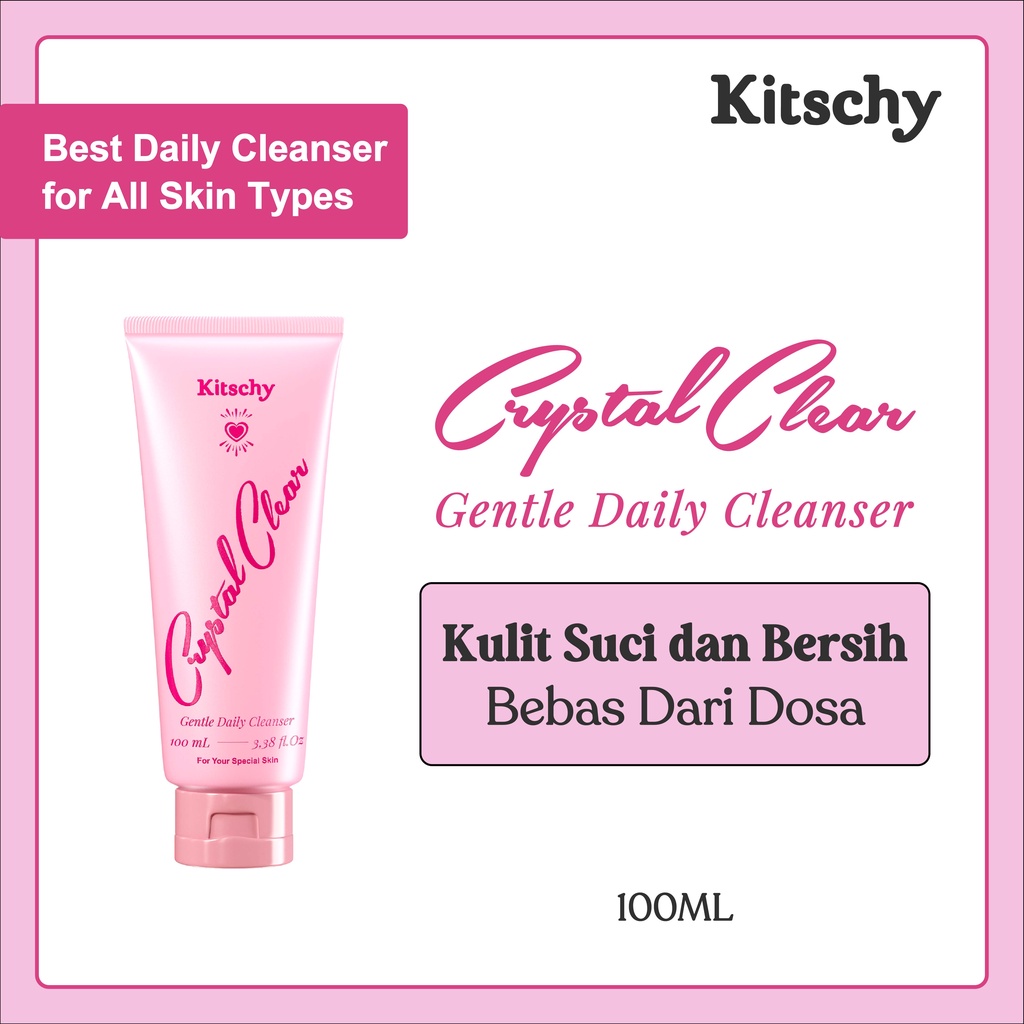 Jual Kitschy Crystal Clear Gentle Cleanser 100 ml Sabun Cuci Muka