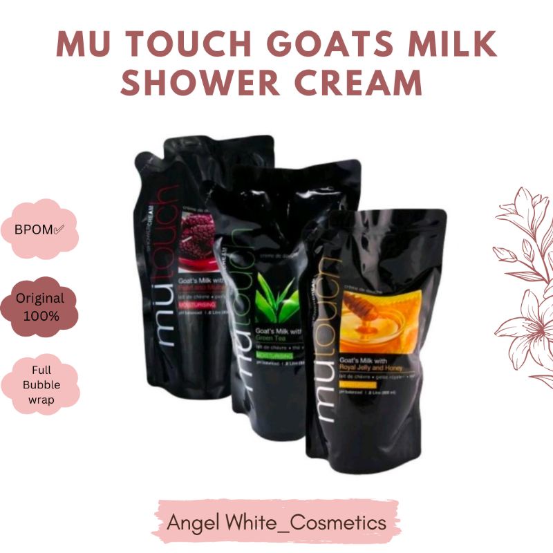 Jual ORIGINAL 100% MU TOUCH GOATS MILK SHOWER CREAM REFILL 450ml ...
