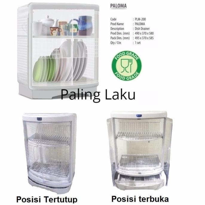 Jual Rak Piring Plastik Tertutup Rovega Paloma Bisa Kirim Jne Jnt Dll Shopee Indonesia