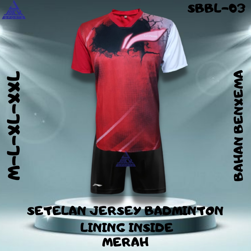 Jual SBBL-03 SETELAN JERSEY BADMINTON INSIDE PREMIUM DEWASA JERSEY ...