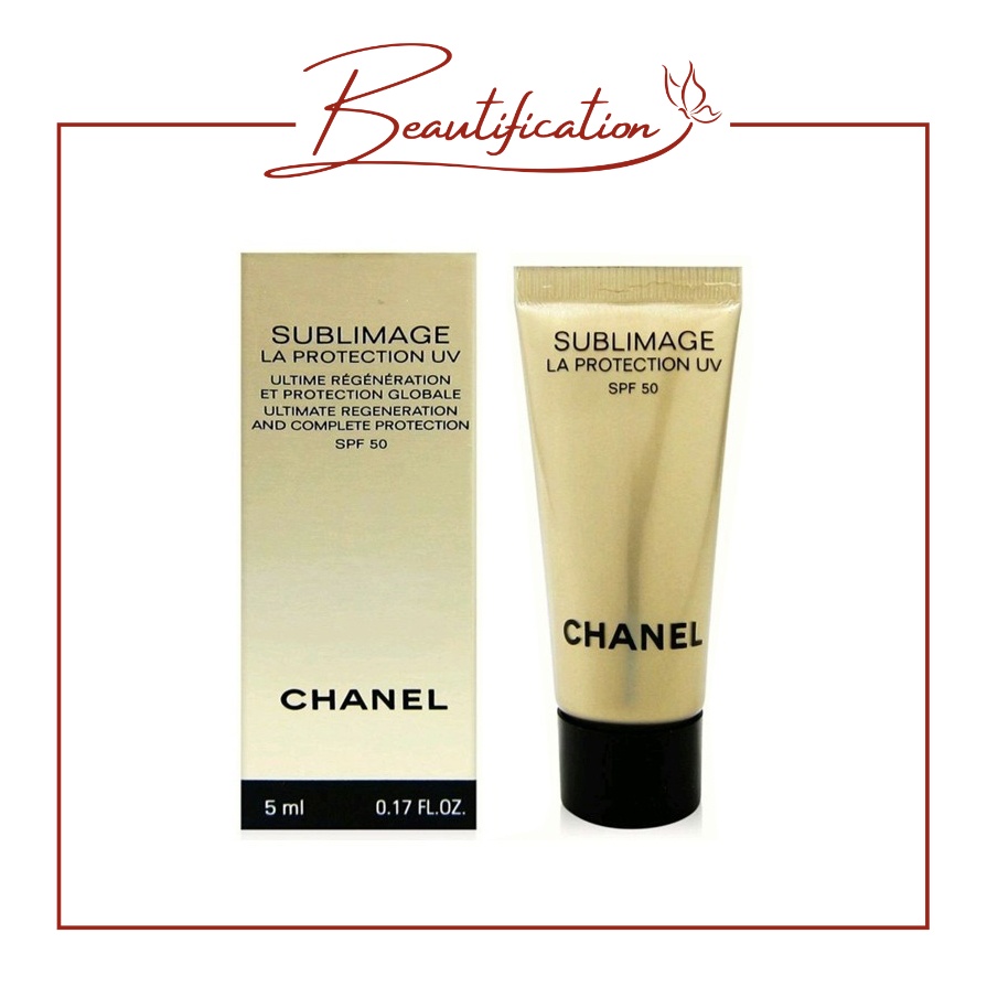 Jual Chanel Sublimage La Protection UV Shield SPF50/PA++++ Sunscreen 5ml  (Original)