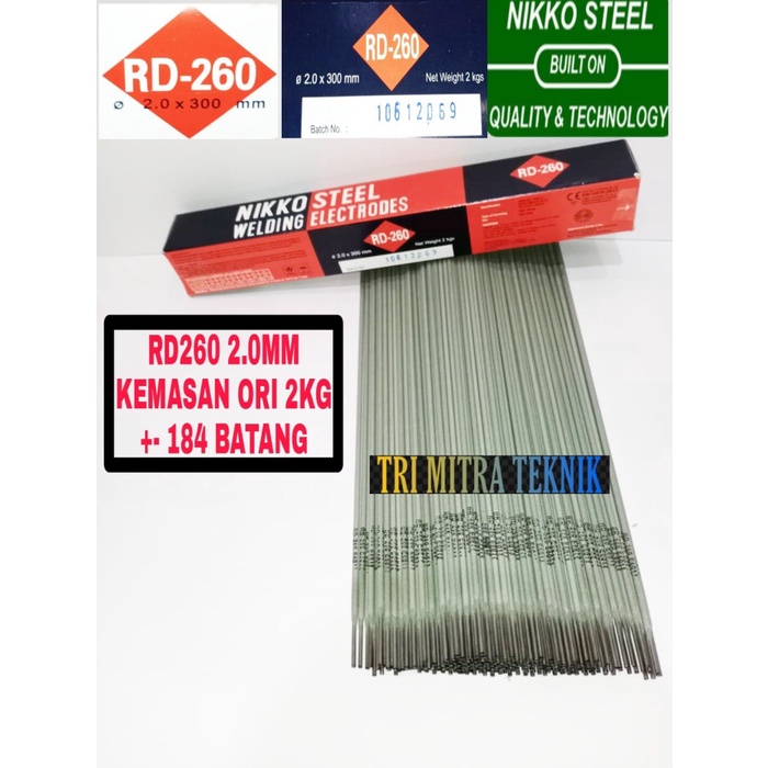 Jual Kawat Nikko Steel Rd260 2.0Mm Kawat Las Rd 260 2 Mm 2 Kg 2.0 Mm ...