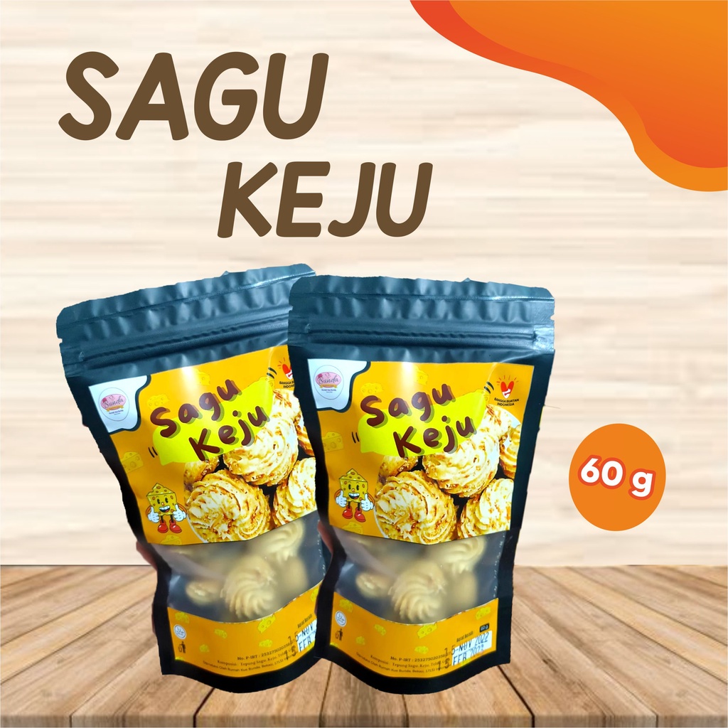 Jual SAGU KEJU 60gr | Cemilan Snack Sagu Keju | Shopee Indonesia