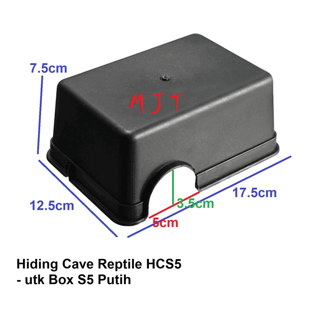 Jual Hide Box Hiding Cave Reptile Tempat Sembunyi Reptil Gecko Kadal ...