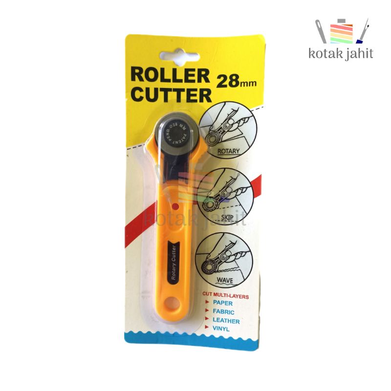 Jual rotary cutter 28 mm 28mm merk v-tec dan tanpa merk roller pisau ...