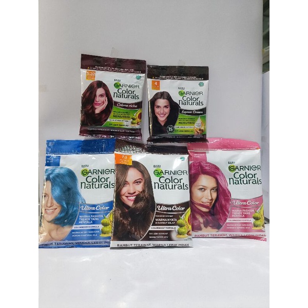 Jual Garnier Color Natural / Pewarna Rambut Garnier Sachet | Shopee ...