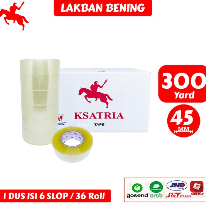 Jual Lakban Opp Tape Lakban Bening Ksatria Tape Yard Dus