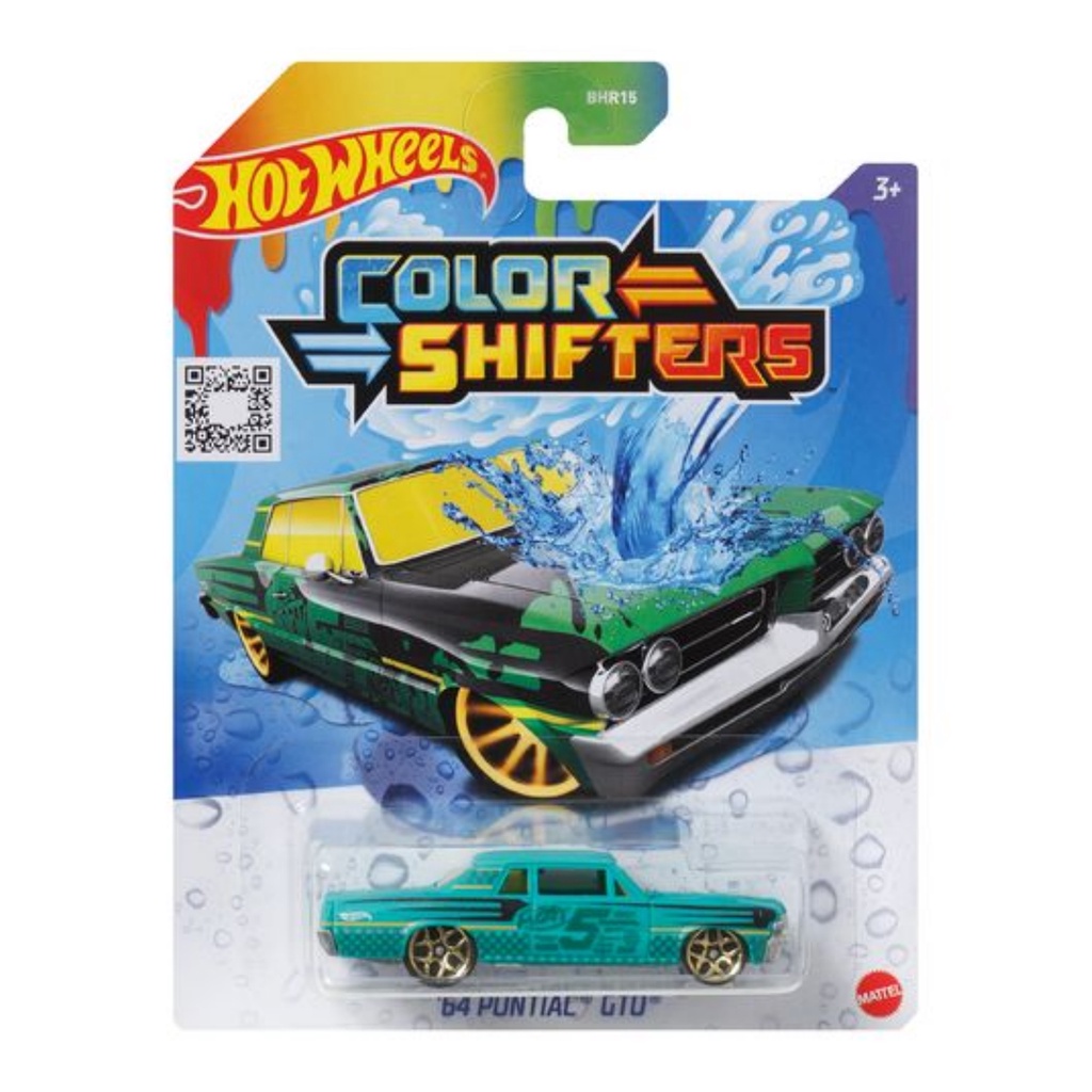 DieCast Hot Wheels Color Shifters '64 Pontiac GTO [Black/Green]