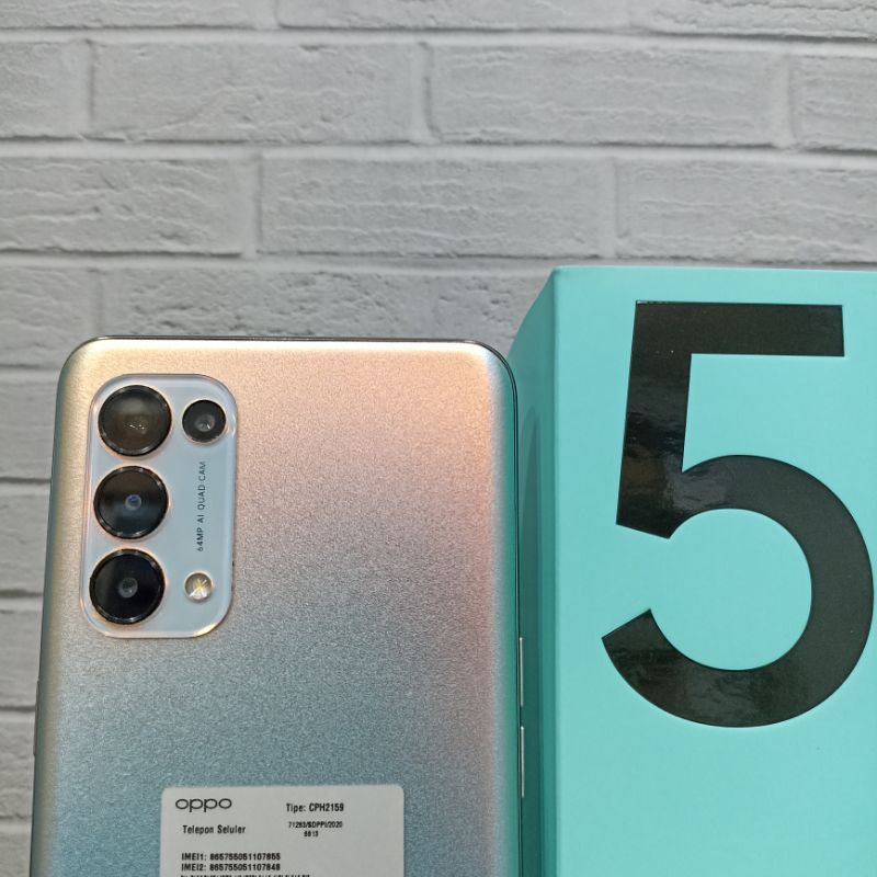 Jual Oppo Reno 5 Ram 8GB Internal 128GB 8/128 Hp Second Seken Bekas ...