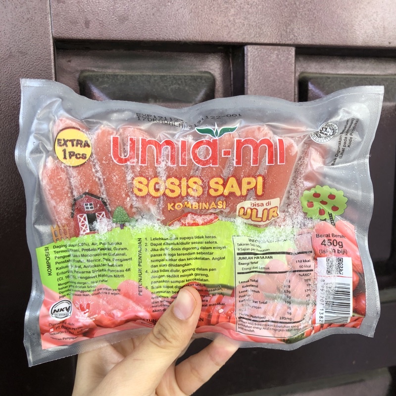 Jual Umiami Sosis Sapi Ulir 50pcs 450gr | Shopee Indonesia