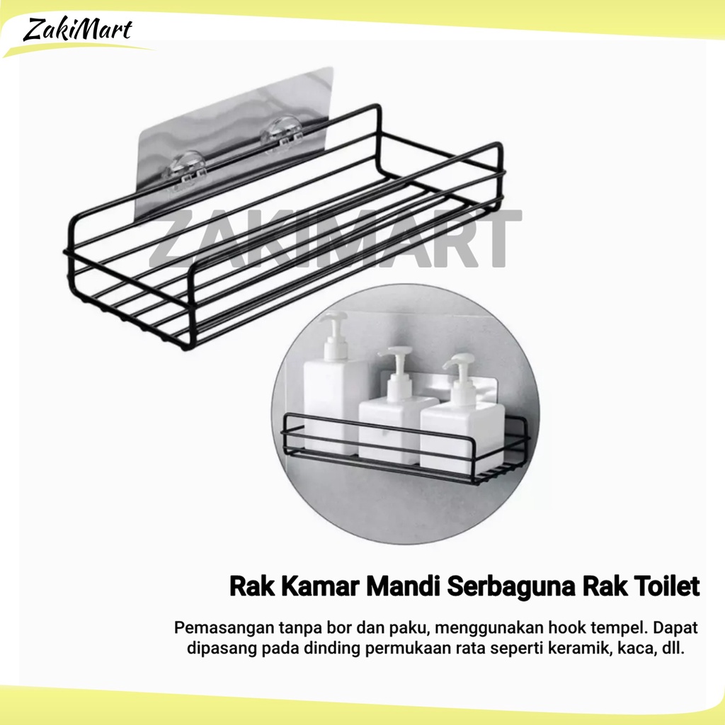 Jual Rak Kamar Mandi Serbaguna Rak Toilet/Dapur Tempel Tanpa Bor Rak ...