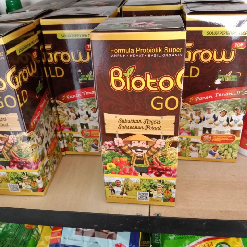 Jual Pupuk Cair Bioto Grow Gold Formula Probiotik Super Isi Liter Shopee Indonesia