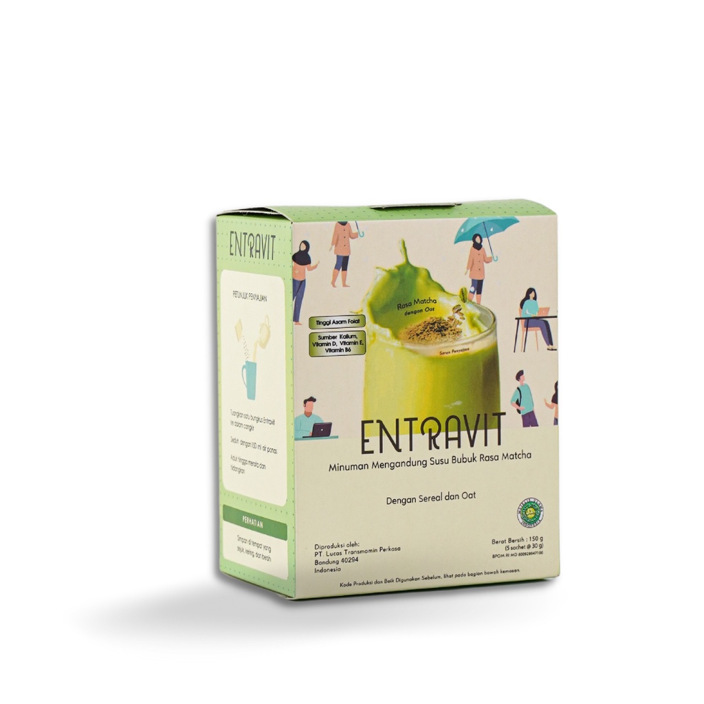 Jual Entravit Sereal Rasa Matcha (Susu Sereal / Minuman Sereal ...