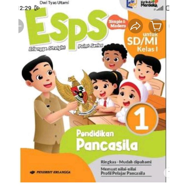 Jual BUKU ESPS PENDIDIKAN PANCASILA UNTUK SMA KELAS 1 KURIKULUM MERDEKA ...