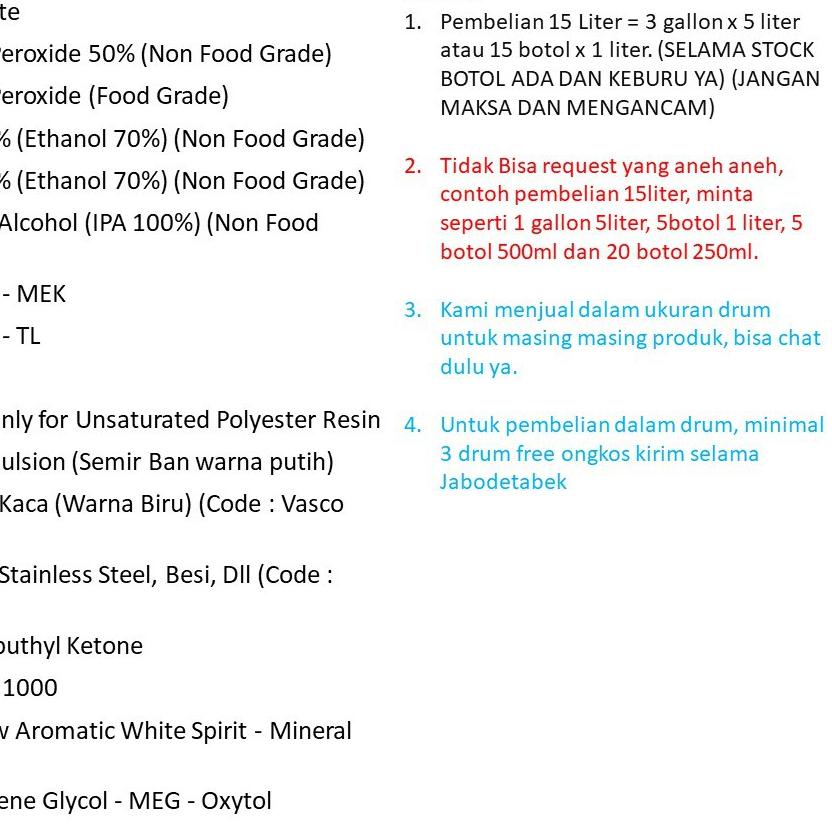 Jual Terlaris Thinner TL 1 Liter Solvent Thinner Toluen Lacquer