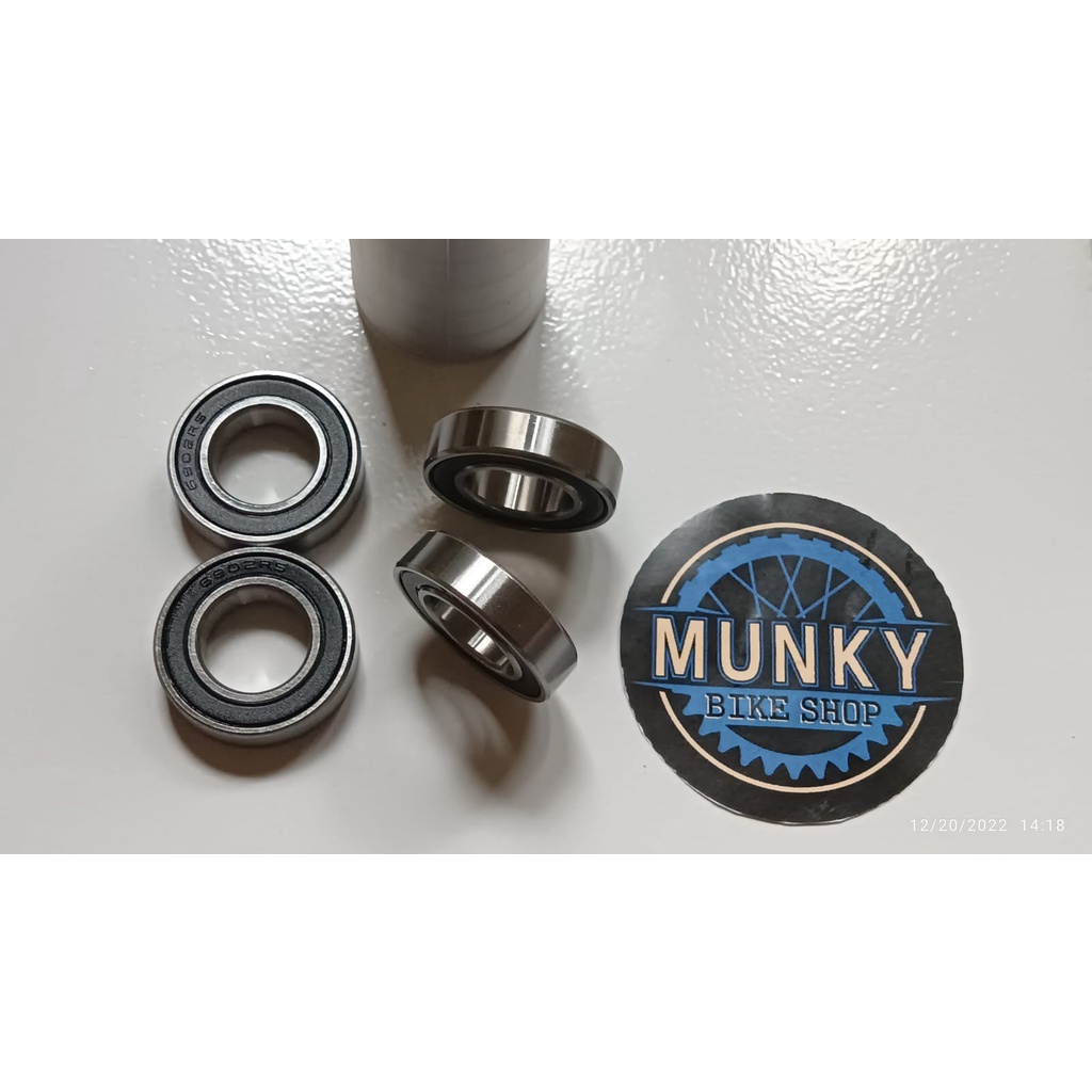 Jual Bearing laker laher hub Freehub 6802 2rs seal rubber ball bearing ...
