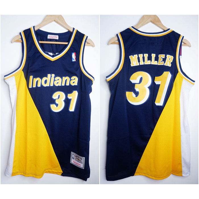 Jual JERSEY BASKET NBA CLASSIC HWC INDIANA #31 REGGIE MILLER NAVY ...
