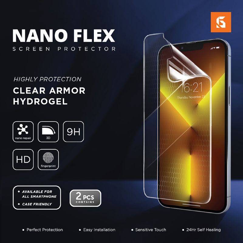 Jual GSOL Nano Flex CLEAR ARMOR Screen Protector semua tipe Handphone