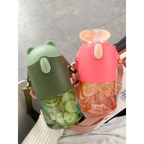 Jual Descend Botol Minum Anak Fanson Bear Bpa Free 100% Asli Tritan ...