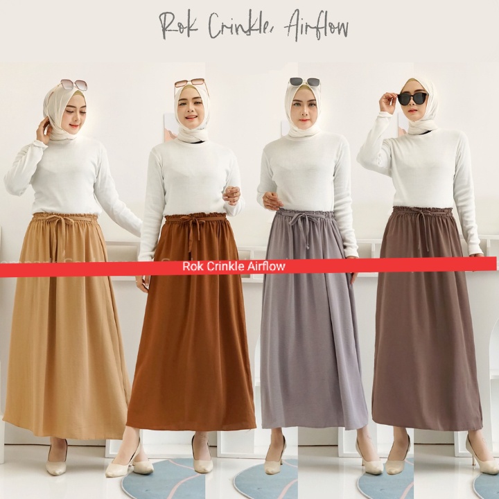 Jual ROK CRINKLE AIRFLOW / ROK NYAMAN / ROK MURAH / ROK TALI | Shopee ...