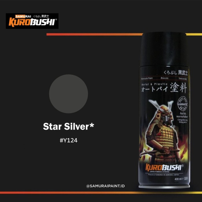 Jual Samuraipaint, Star Silver Y124 Cat Aerosol Kualitas Kompresor # ...