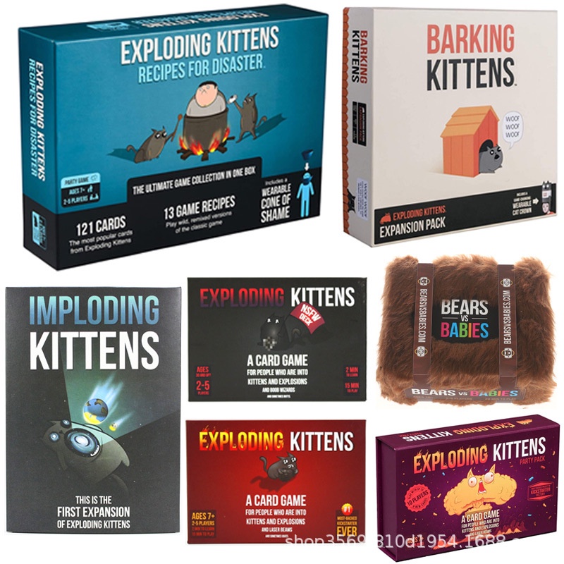 Jual Exploding Kittens NSFW Imploding Barking Recipes Party Pack Expansion Shopee Indonesia