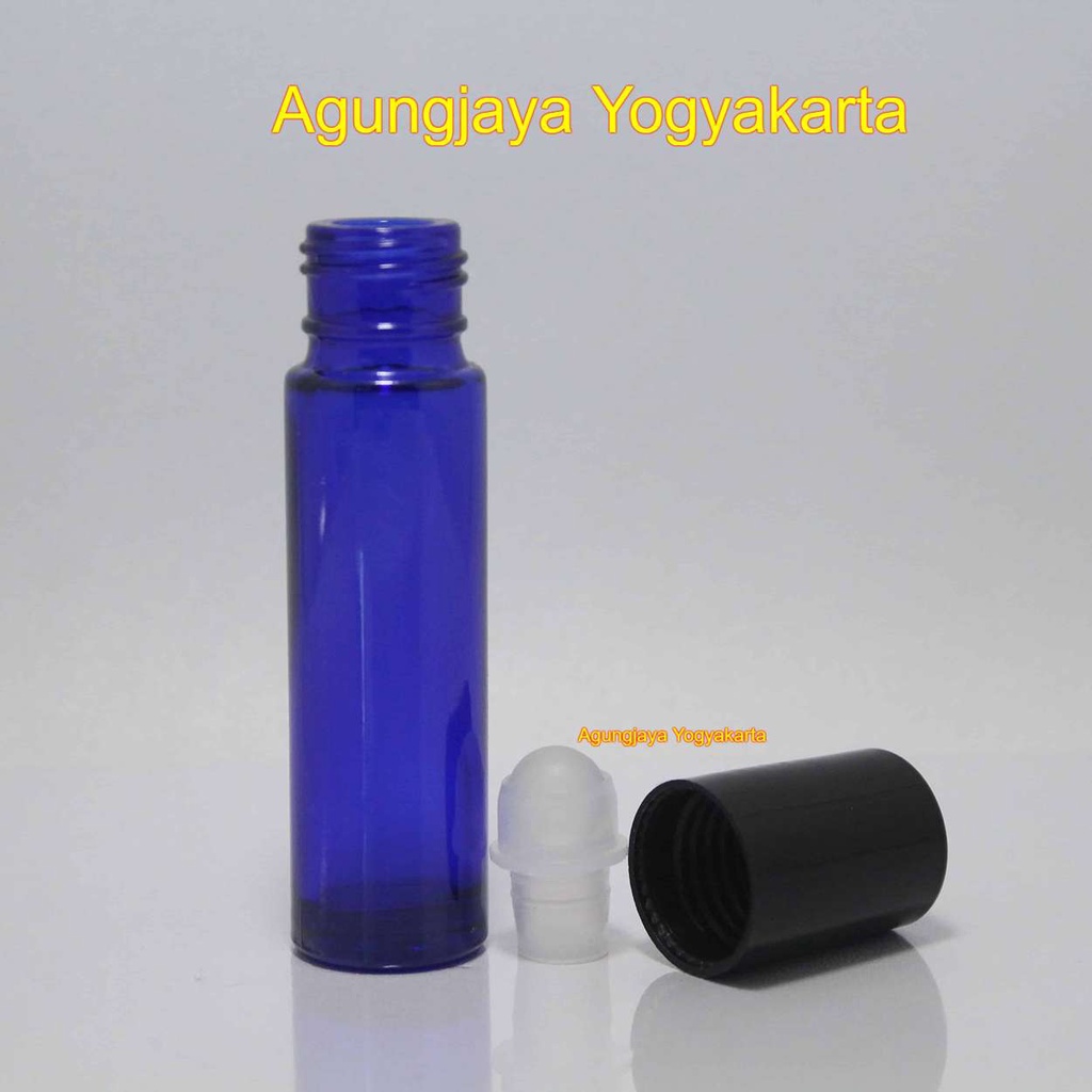 Jual Botol Roll On 10 ml Biru Original Hitam / Botol Parfum 10 ml ...