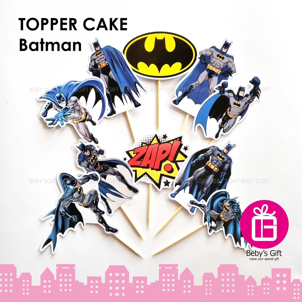 Jual Beby's Gift Topper Cake Ultah Batman Hiasan Kue Ulang Tahun ...