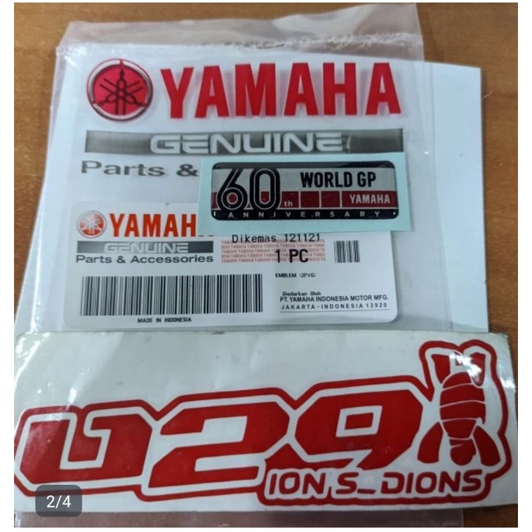 Jual Emblem 3d Yamaha WGP 60TH Anniversary | Shopee Indonesia