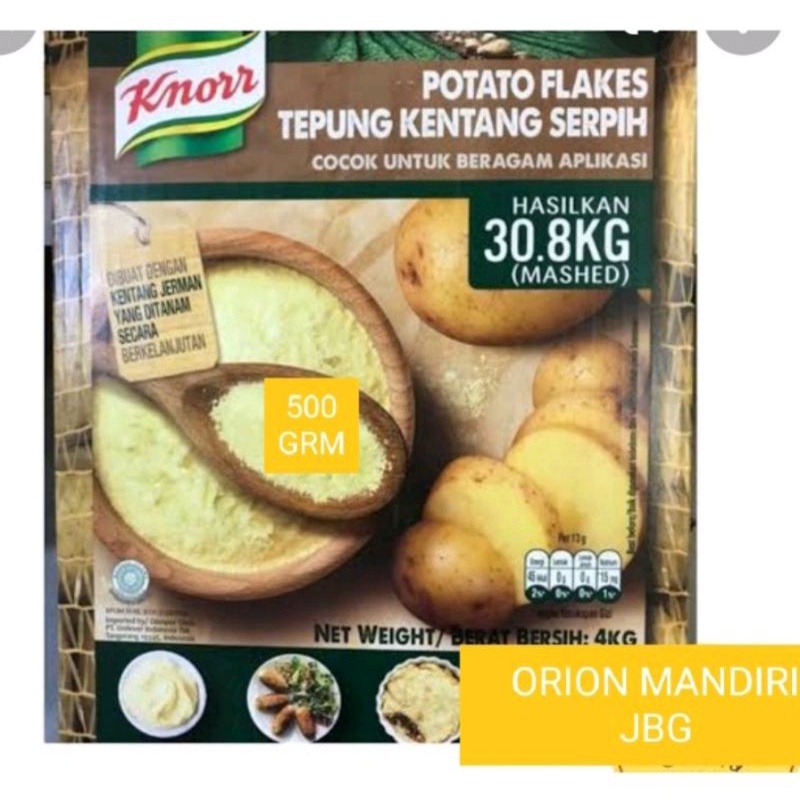 Jual TEPUNG KENTANG KNOOR/POTATO POWDER 500GRM KEMASAN REPACK | Shopee ...