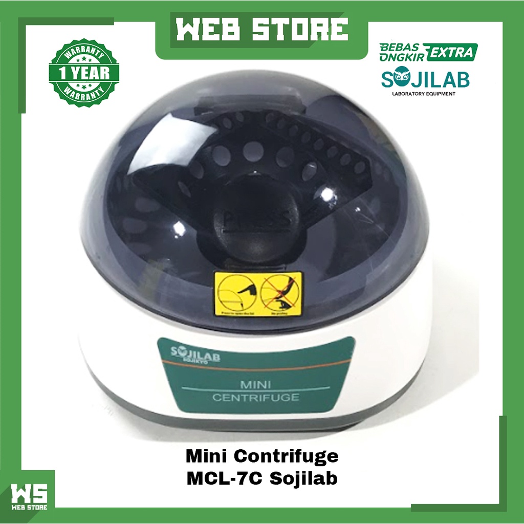 Jual Mini Centrifuge Spindown Micro Alat PRP Test Lab Sojilab MCL-7S ...