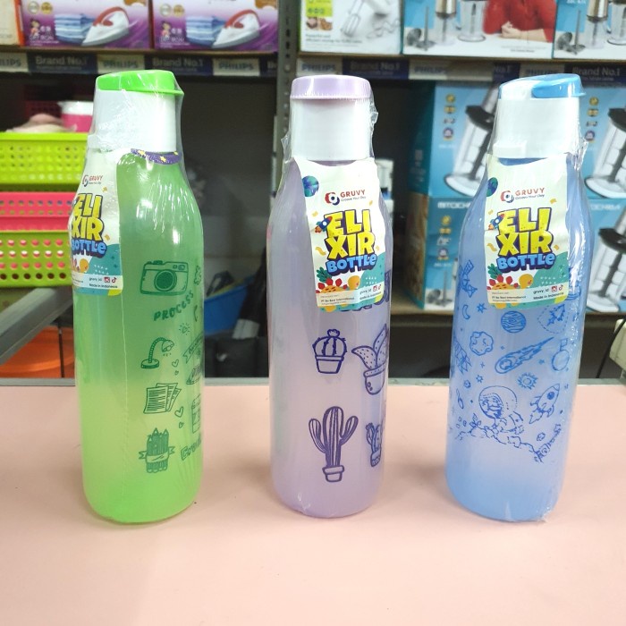 Jual Botol Minum Drinking Bottle Elixir 800ml Merk Biggy x Gruvv 800 ml ...