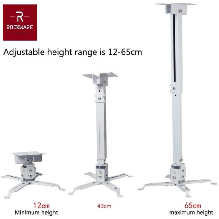 Jual Rockware Rw-4365 Projection Ceiling Mount - Braket Proyektor ...