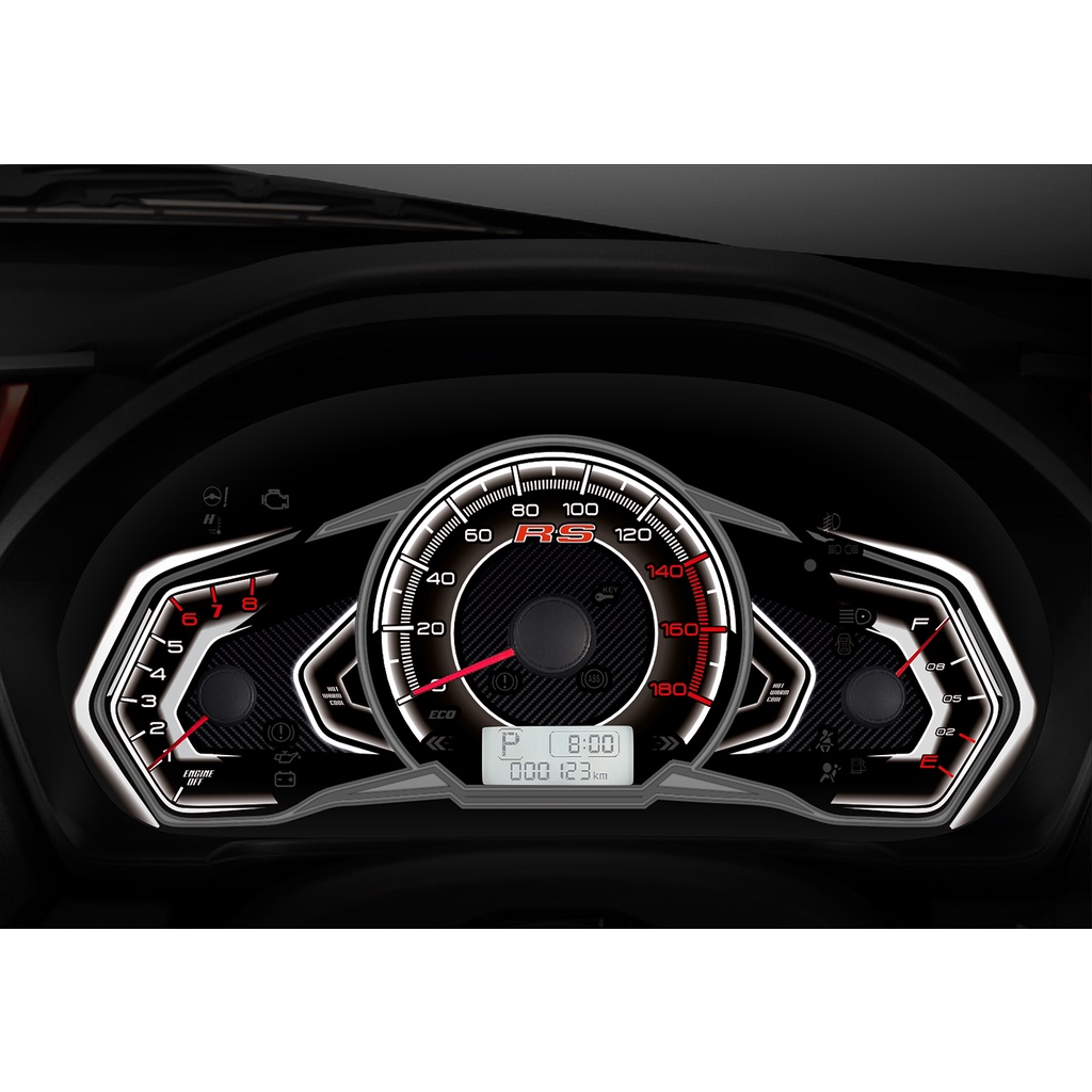 Jual Custom Speedometer Brio/Mobilio Racing White | Shopee Indonesia