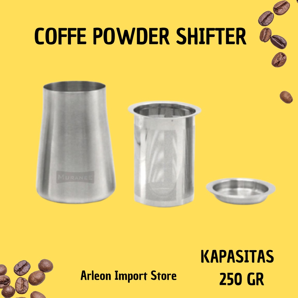 Jual COFFEE POWDER 250 GR SIFTER SIEVE SHAKER ALAT SARINGAN KOPI