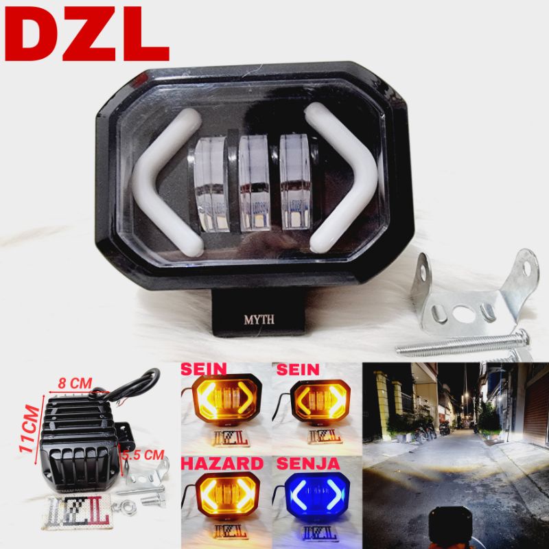 Jual MYTH lampu tembak cwl led 4d k30 daymaker 3 mata angel aye eye