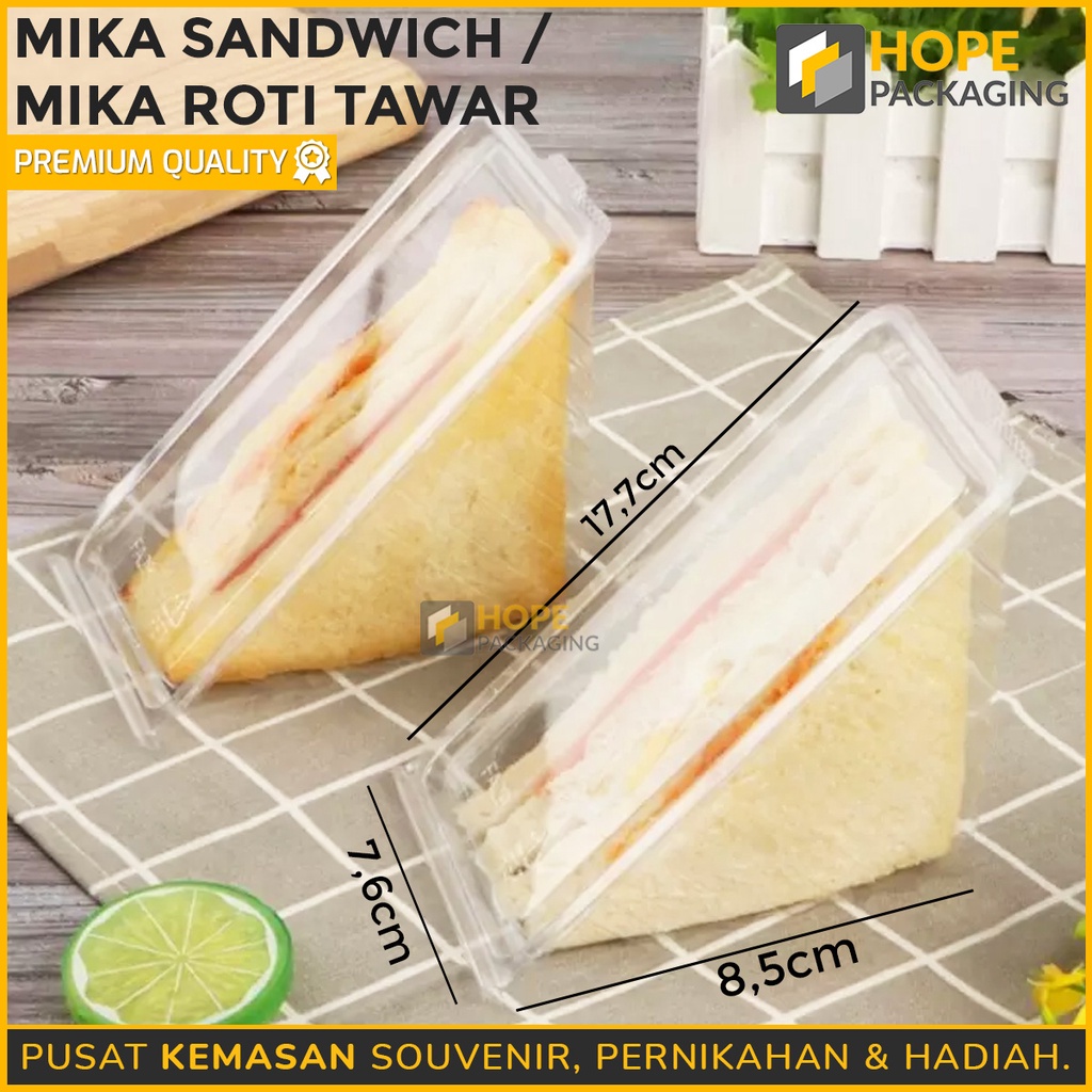 Jual (10pcs)Mika Sando Fruit Salad / Mika Sandwich Bening / Mika Roti ...