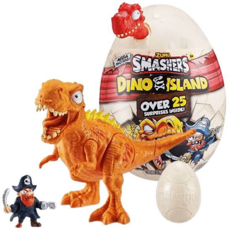 Jual Zuru Smashers Dino Island Mega Dino Egg Suprise Shopee Indonesia