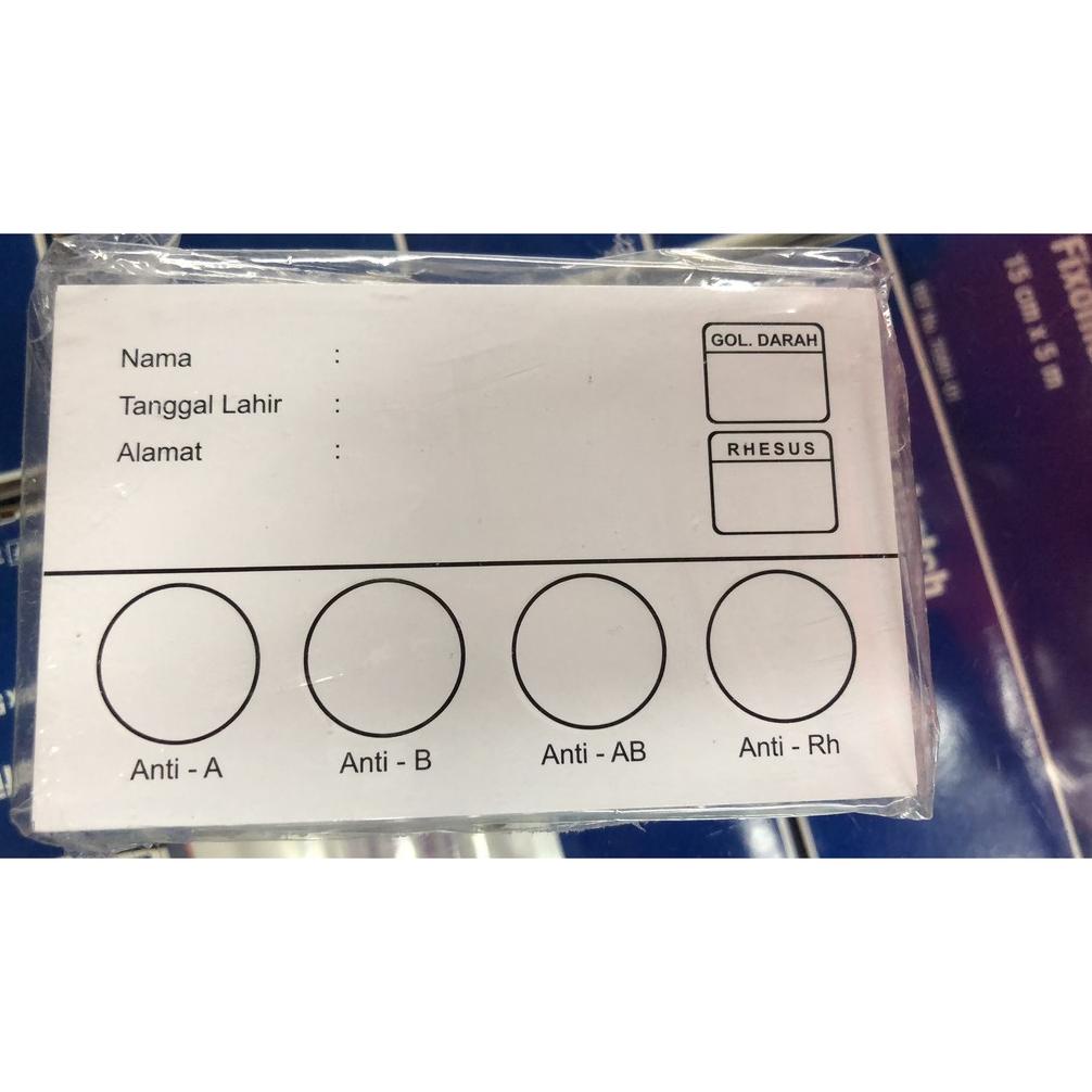 Jual PRODUK KERTAS TEST GOLONGAN DARAH . Shopee Indonesia