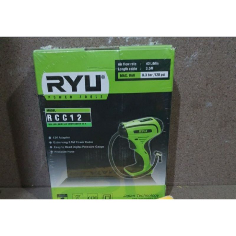 Jual ryu rcc 12 mini air compressor 12 volt | Shopee Indonesia