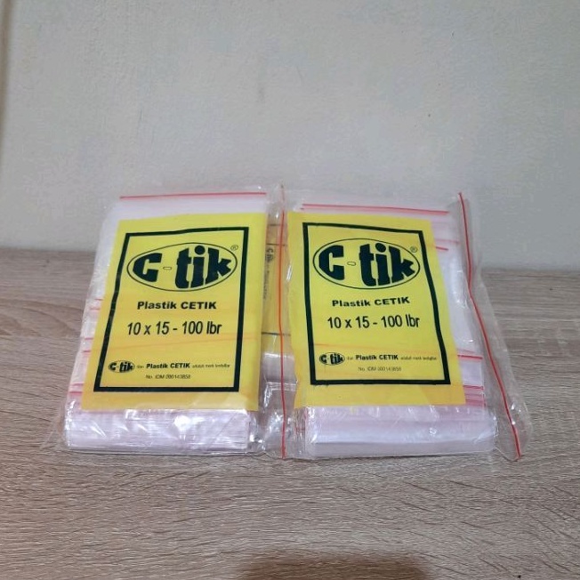 Jual plastik klip 10 x 15 CM merek ctik plastik ziplock | Shopee Indonesia