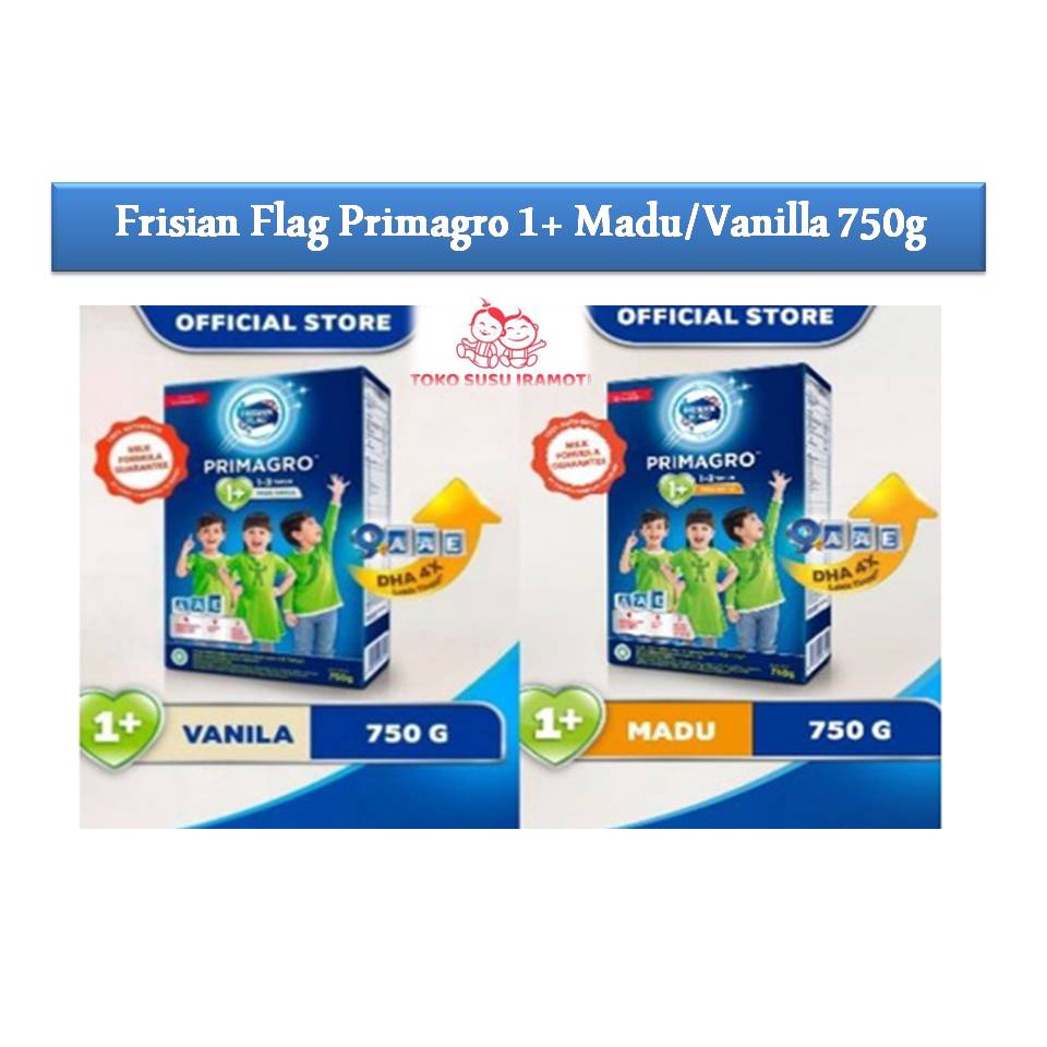 Jual FRISIAN FLAG Primagro 1+ Madu/Vanilla 750g (ED Maret 2024 ...