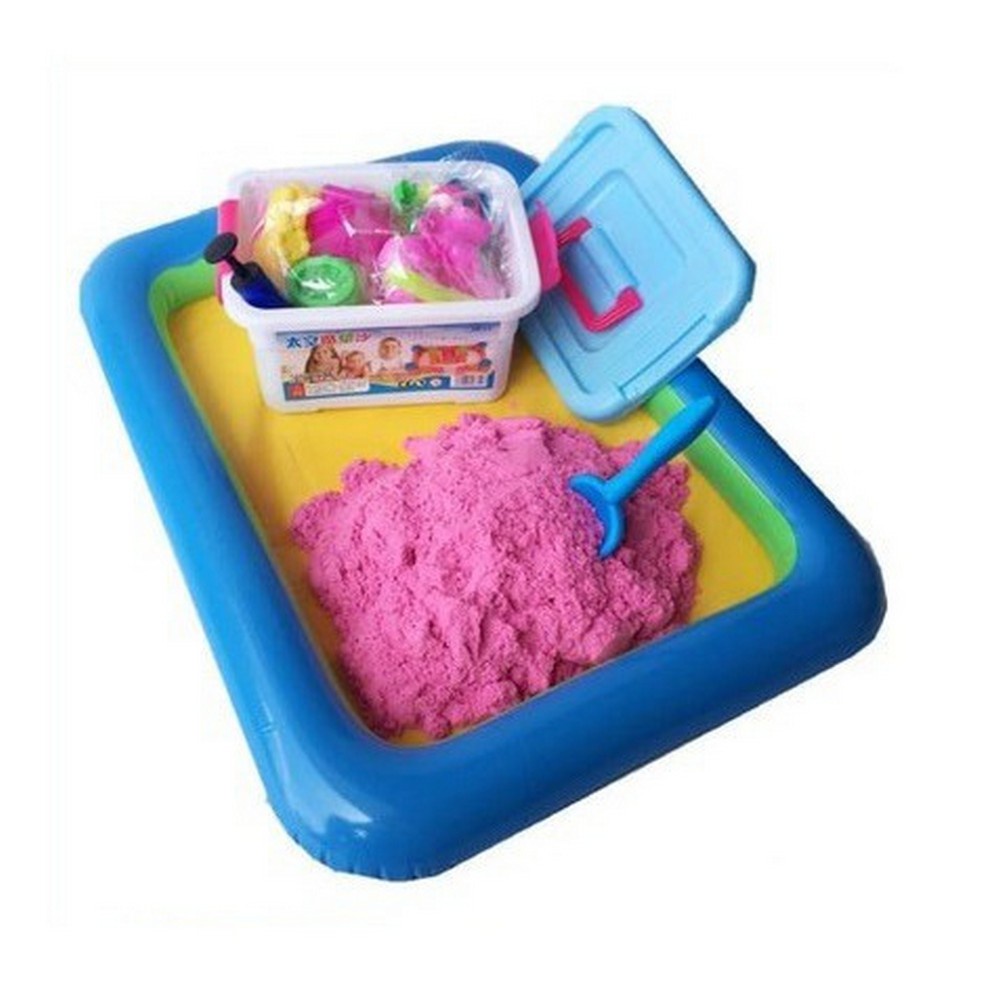 Jual Mainan Pasir Ajaib Set Magic Sand 1.5KG 3 WARNA Sekop Cetakan ...