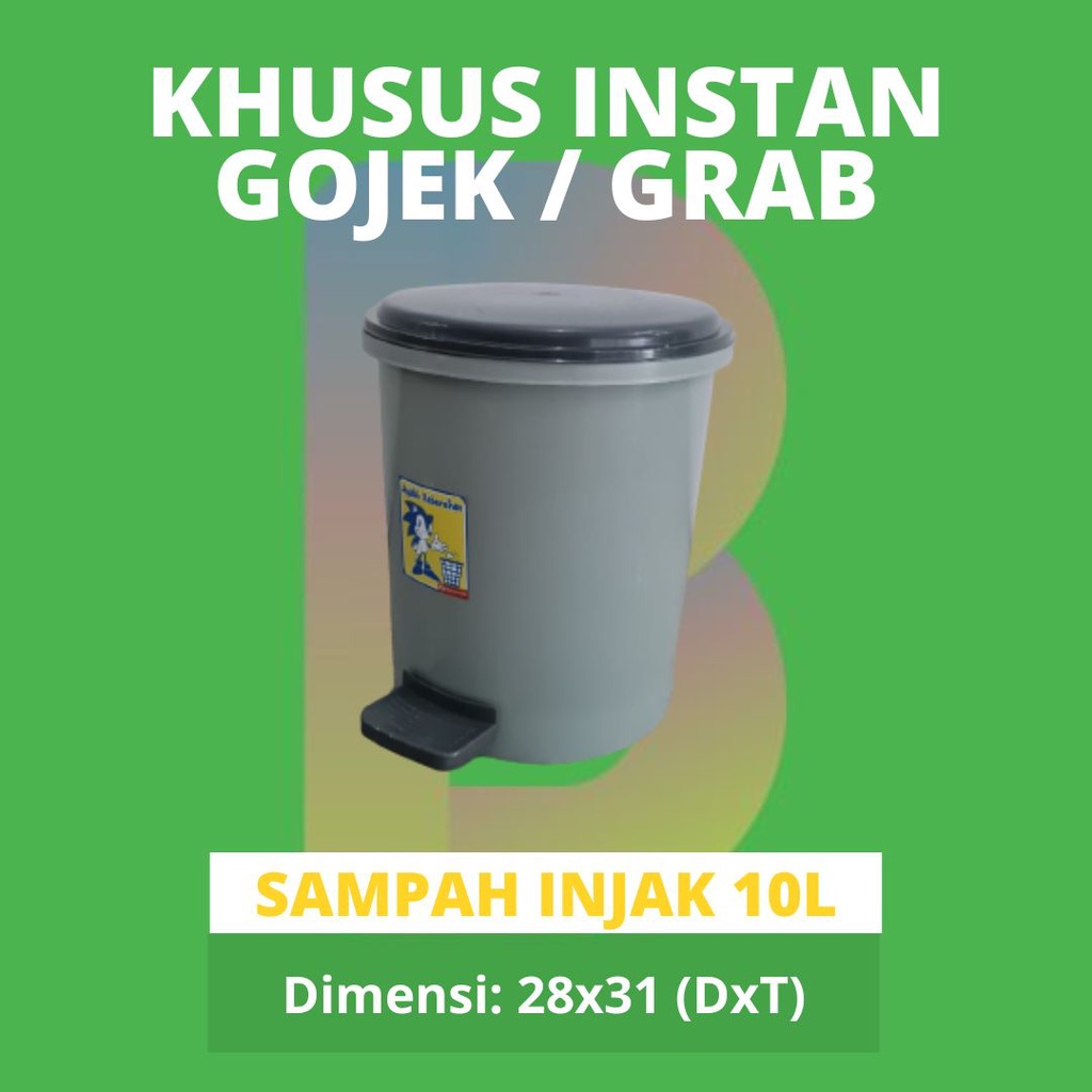 Jual Gojek Tempat Sampah Injak 10l Tempat Sampah Injak Termurah Sampah Injak Grosir 5947