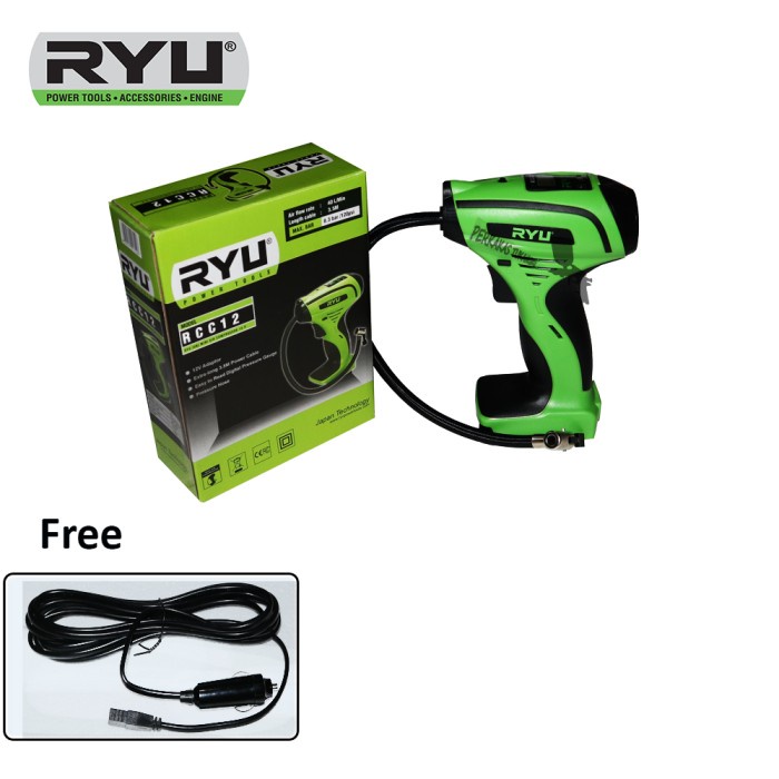 Jual Ryu Rcc12 Pompa Angin Ban Mobil Dc Mini Air Compressor 12V ...