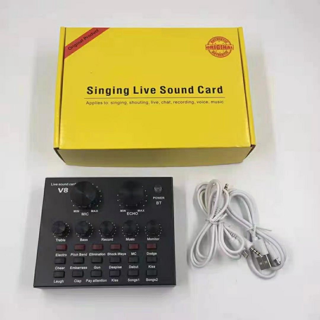 Jual Sound Card V Bluetooth Audio Usb External Soundcard Live Mixer