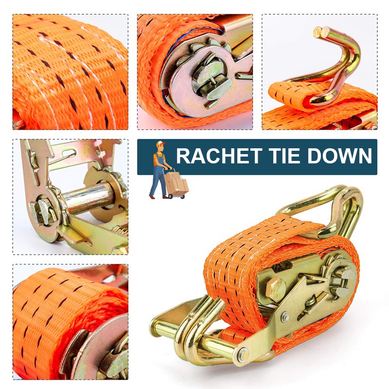 Jual Ratchet Tie Down Strap Cargo Tali Pengikat Barang Shopee Indonesia