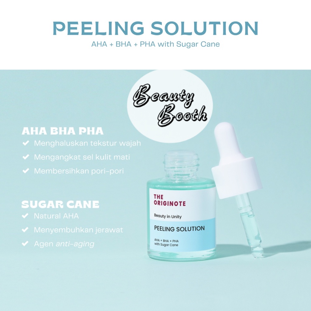Jual THE ORIGINOTE Peeling Solution AHA BHA PHA 20ml | Serum Eksfoliasi ...