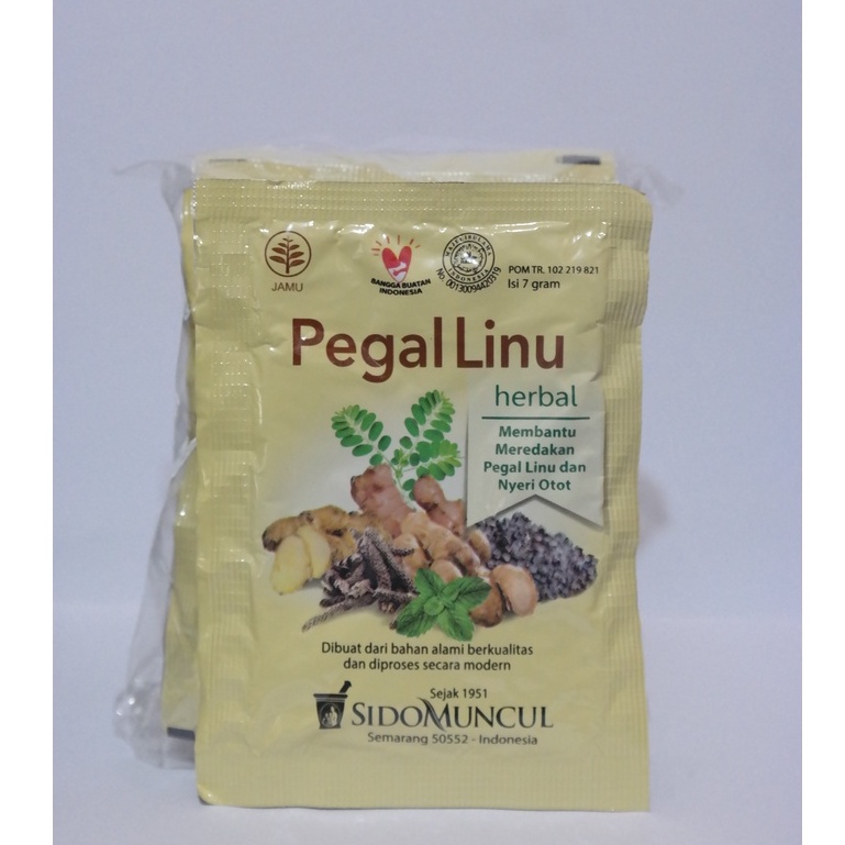 Jual Sidomuncul Jamu Pegal Linu Pegel Linu Isi 10 Sachet Shopee